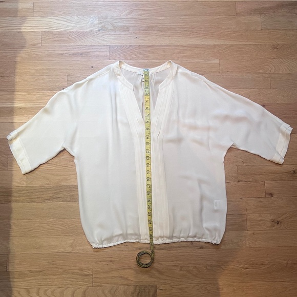 Joie Drapey Silk Raglan-Sleeved Blouse Size L - Picture 8 of 10